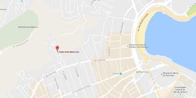 地图的贫民窟Santa Marta