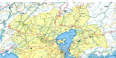 地图的道路，里约热内卢
