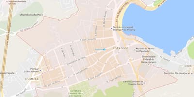地图上的里约热内卢