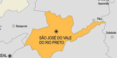 地图São José do Vale do Rio Preto市
